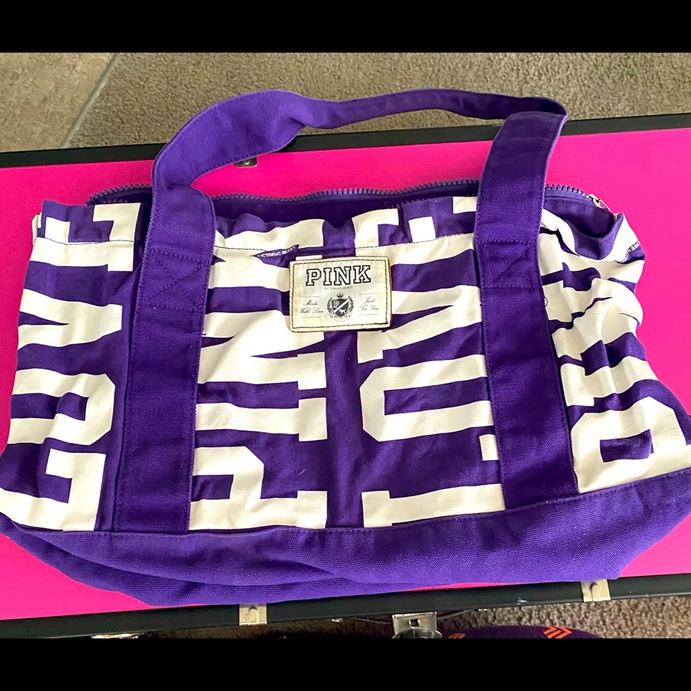 Victoria Secret “Pink” purple tote
